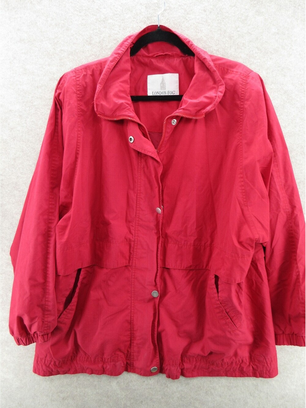 London Fog Red Lightweight Windbreaker Jacket Women’s